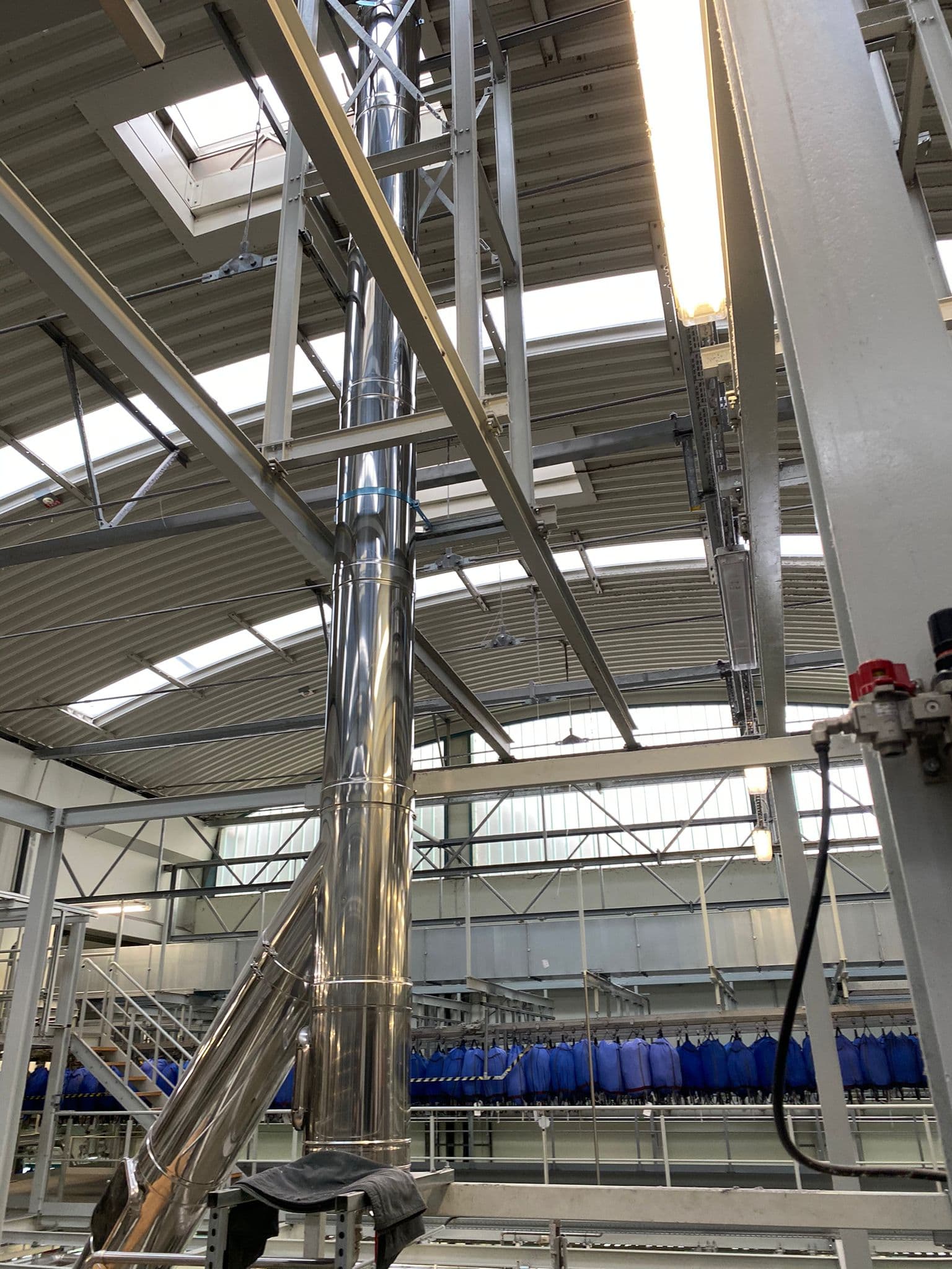 Abgasleitungen Industrieanlage